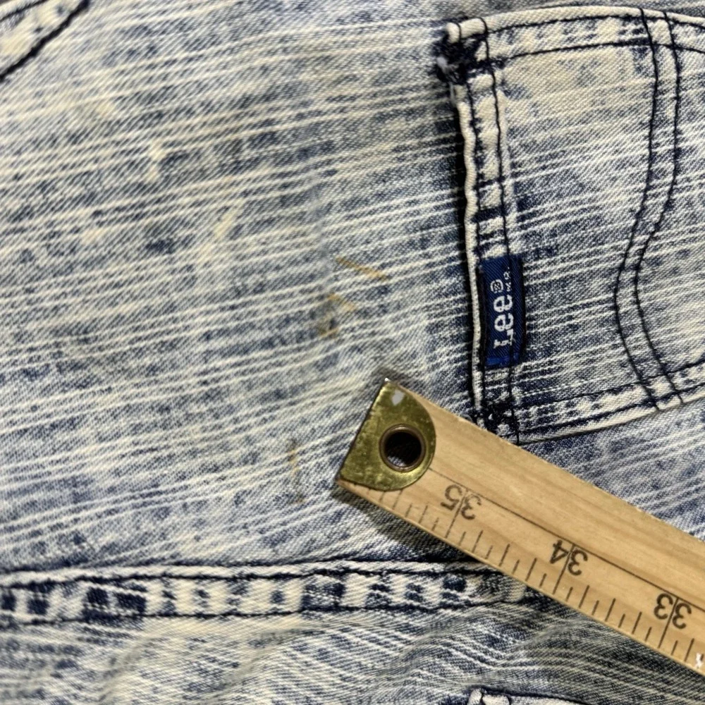 Vintage 80s Lee Bib Jeans Overalls Unisex Baby Toddler 18‎ Months Acid Wash